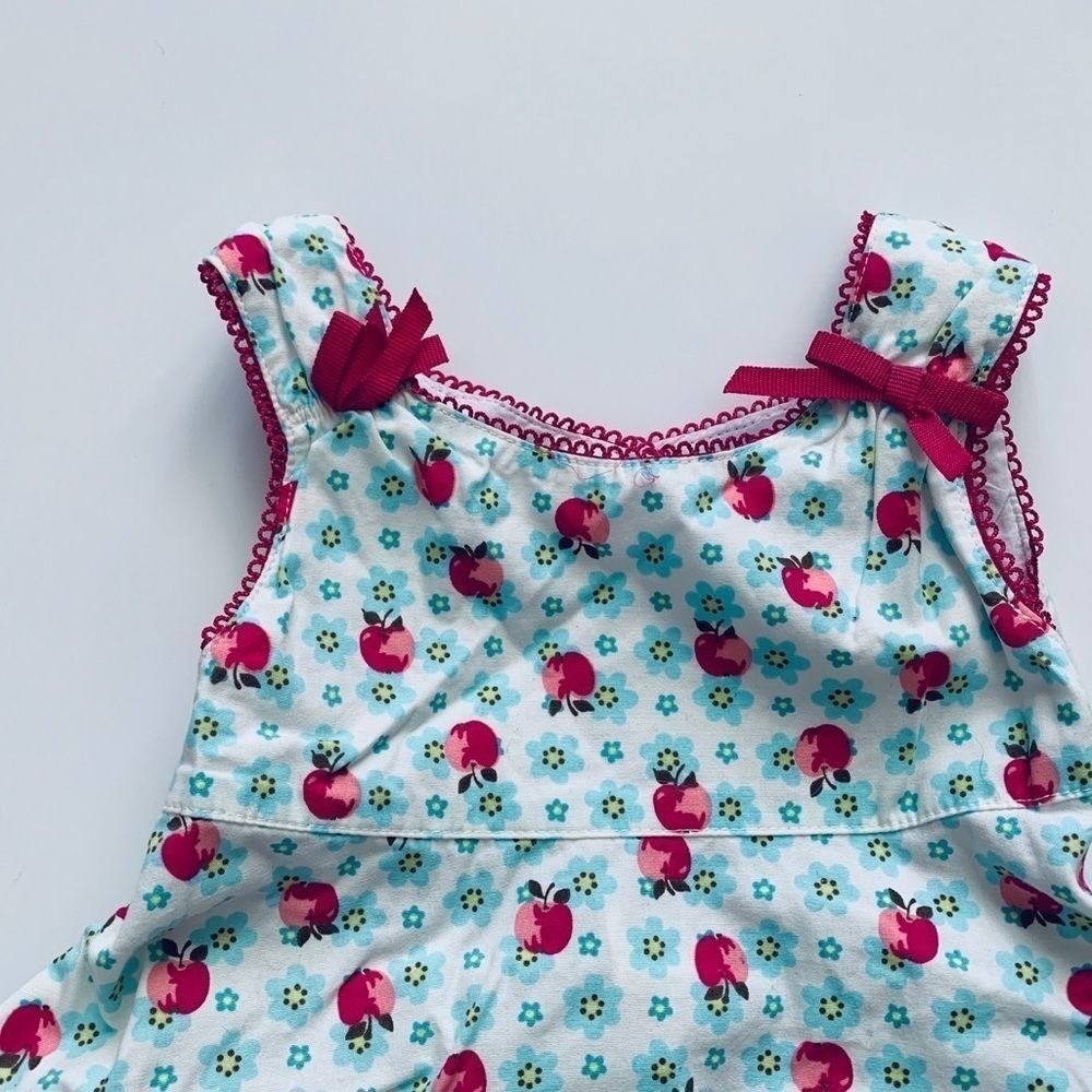 Gymboree Candy Apple Girls Dress Sleeveless Party Play Toddler Sz 18-24 mths New - Picture 2 of 5